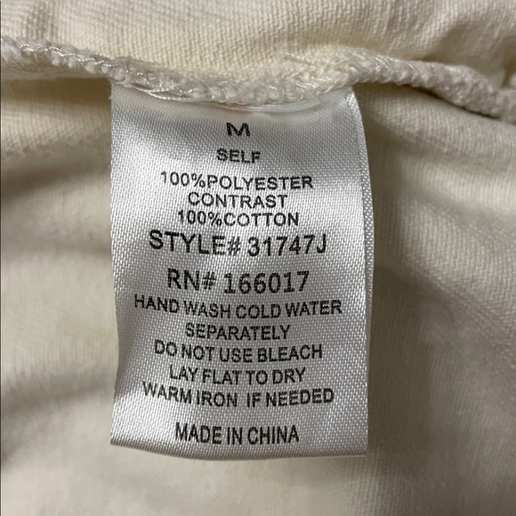 Oli & Hali Off White Olive Bandana Patchwork Shacket Medium Oversize Snap Jacket - Picture 14 of 17